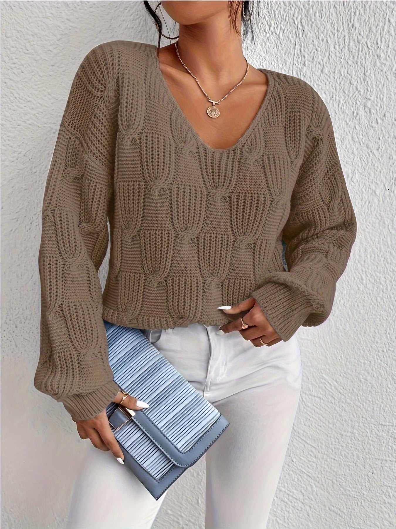 V-neck sweater