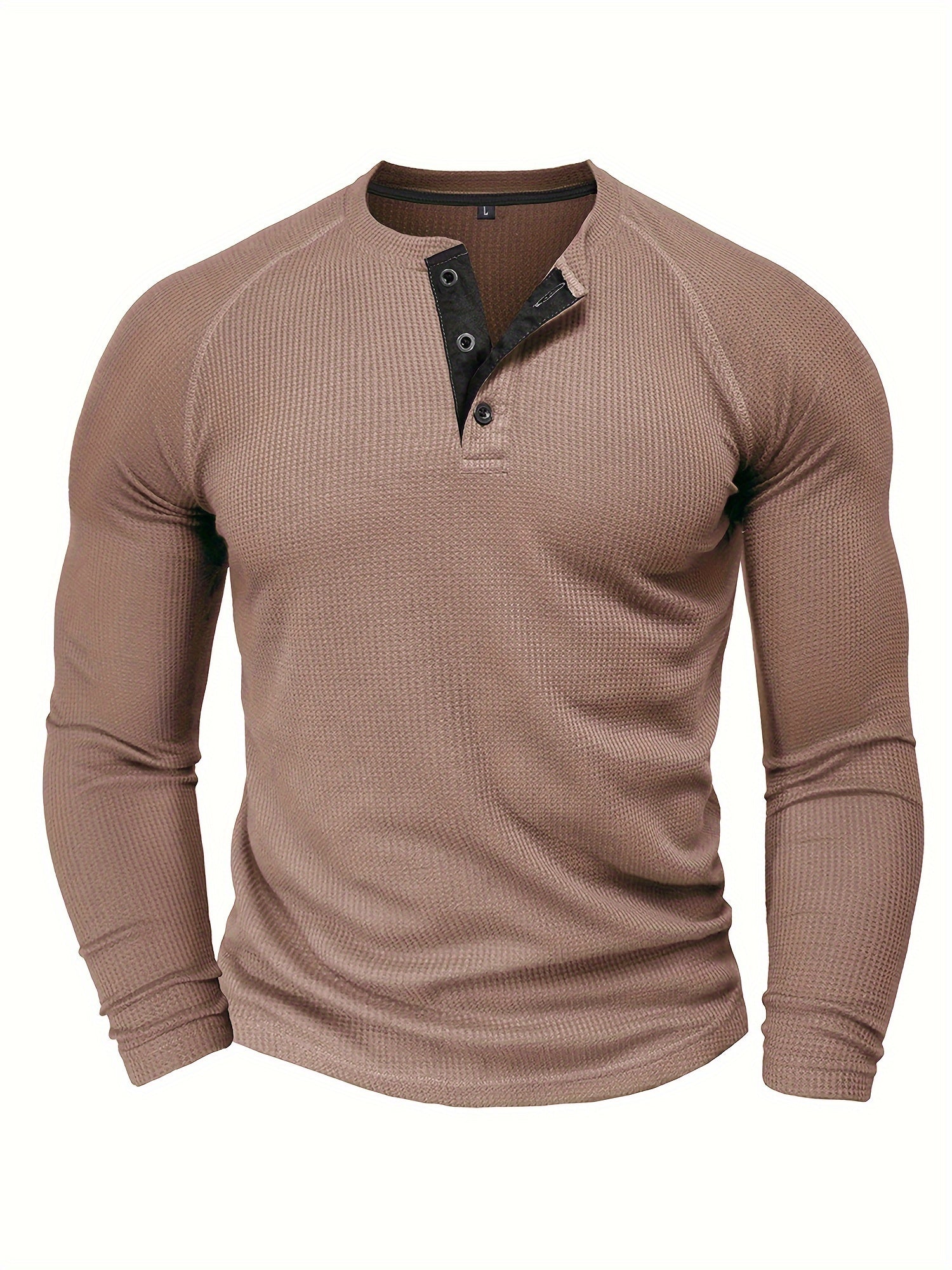 Long sleeve Henley shirt