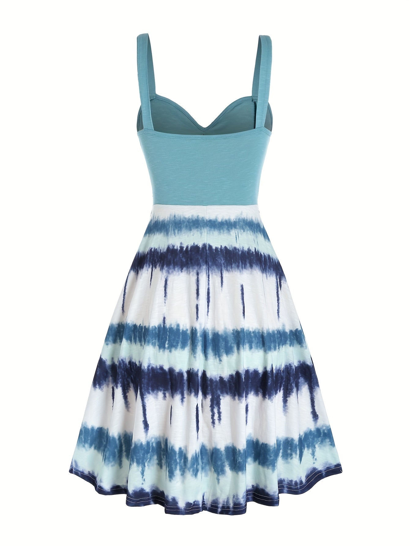 Dress with tie dye print