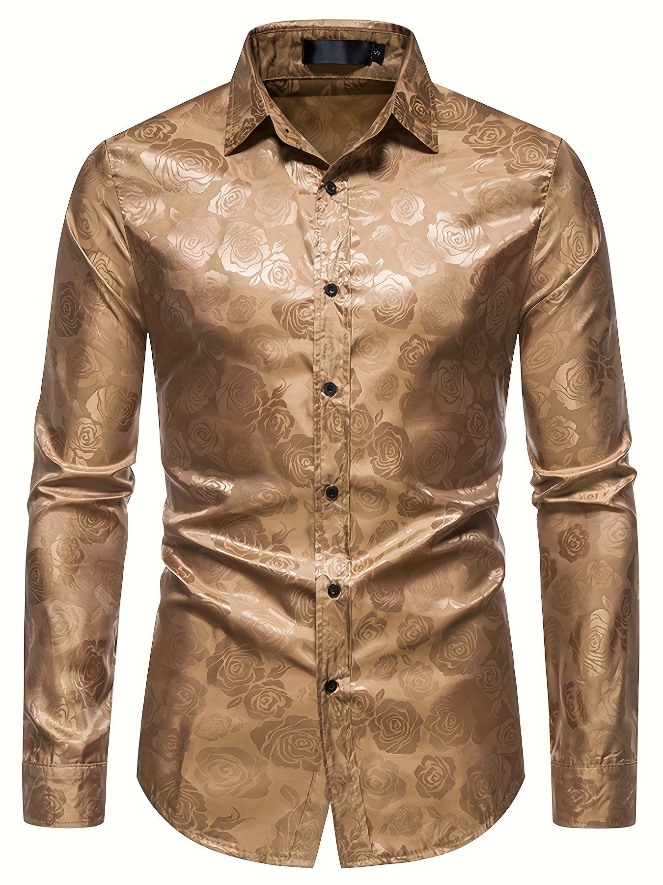 Elegant shirt with rose motif