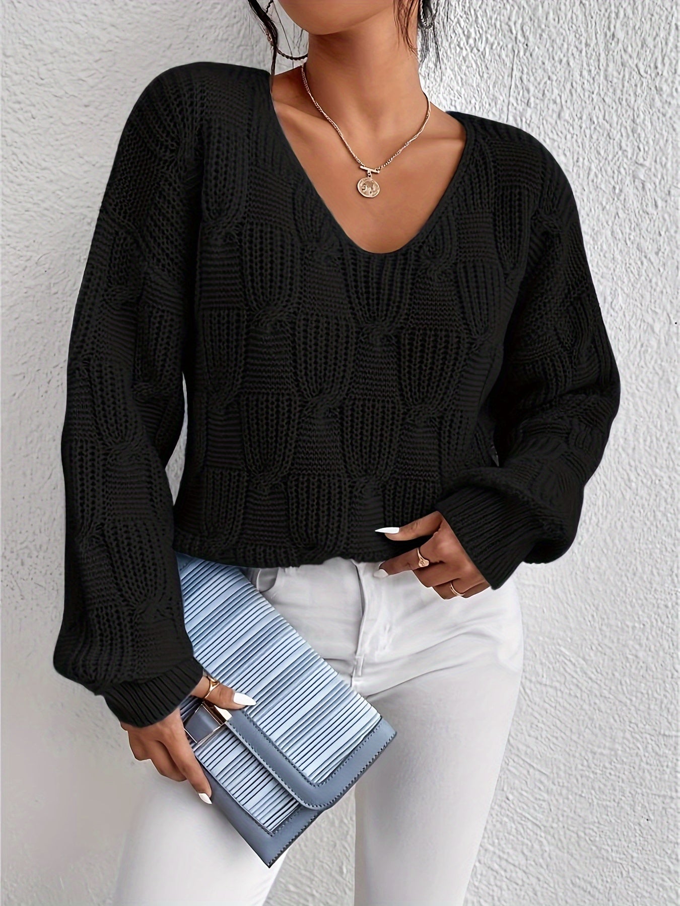 V-neck sweater