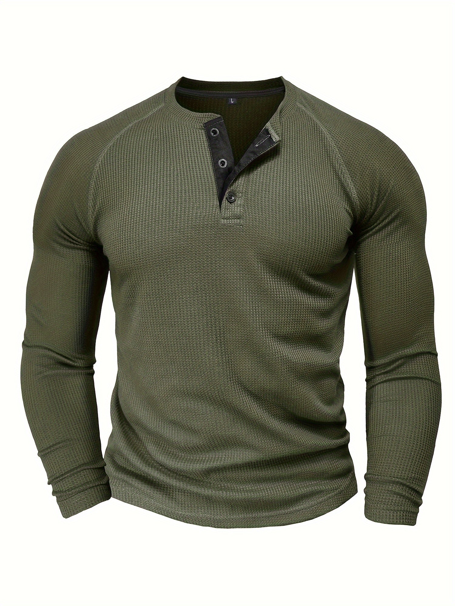 Long sleeve Henley shirt