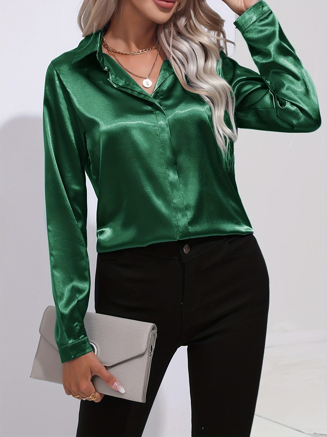 Elegant satin blouse