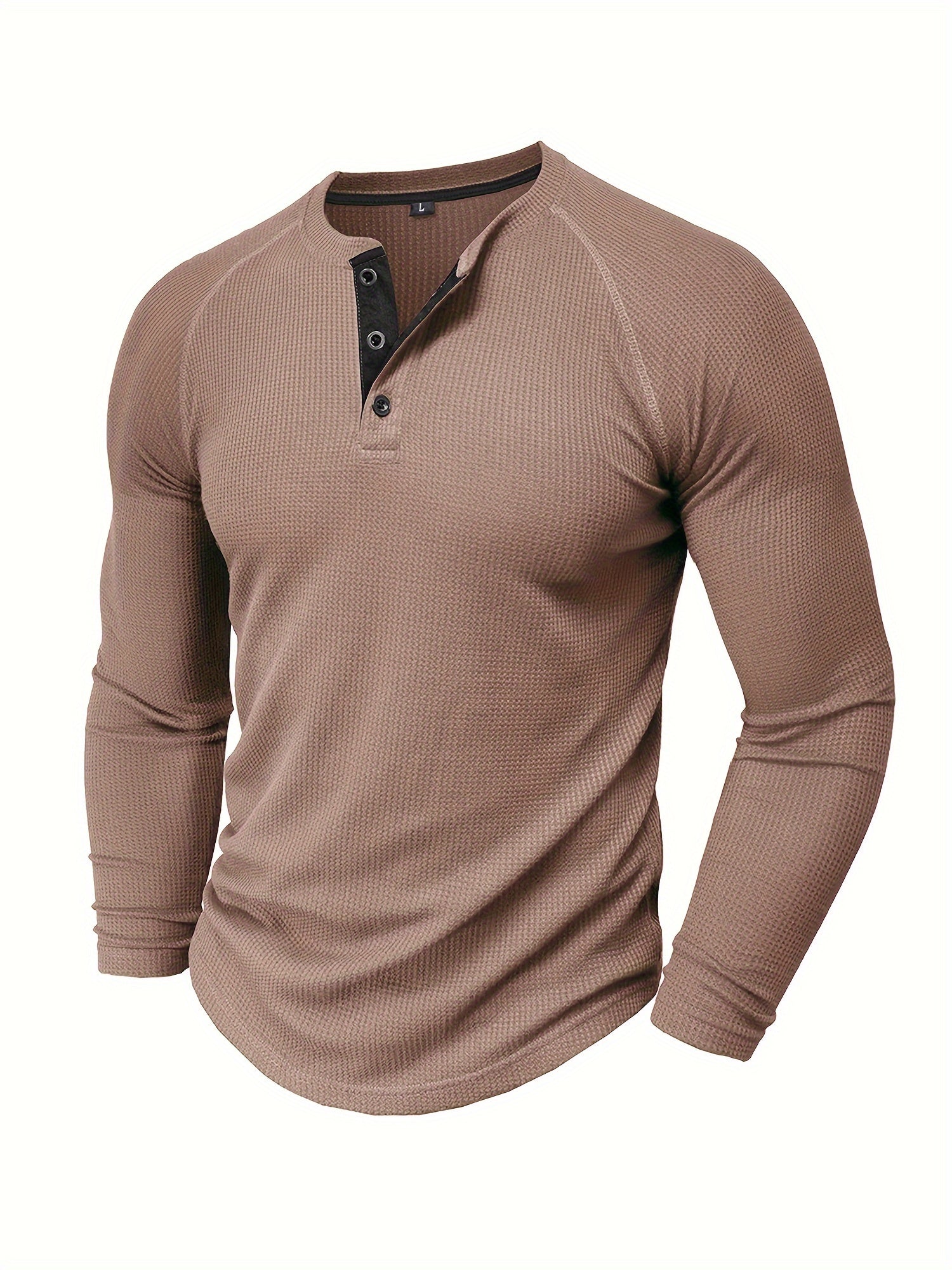 Long sleeve Henley shirt