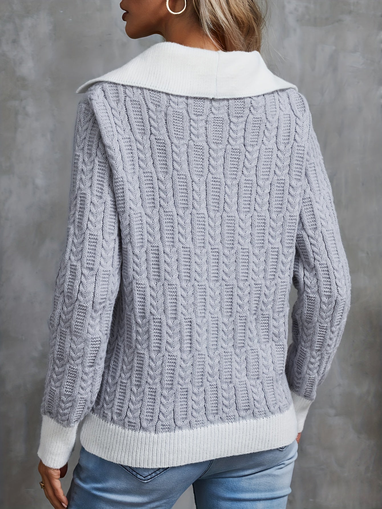 Knitted sweater for women