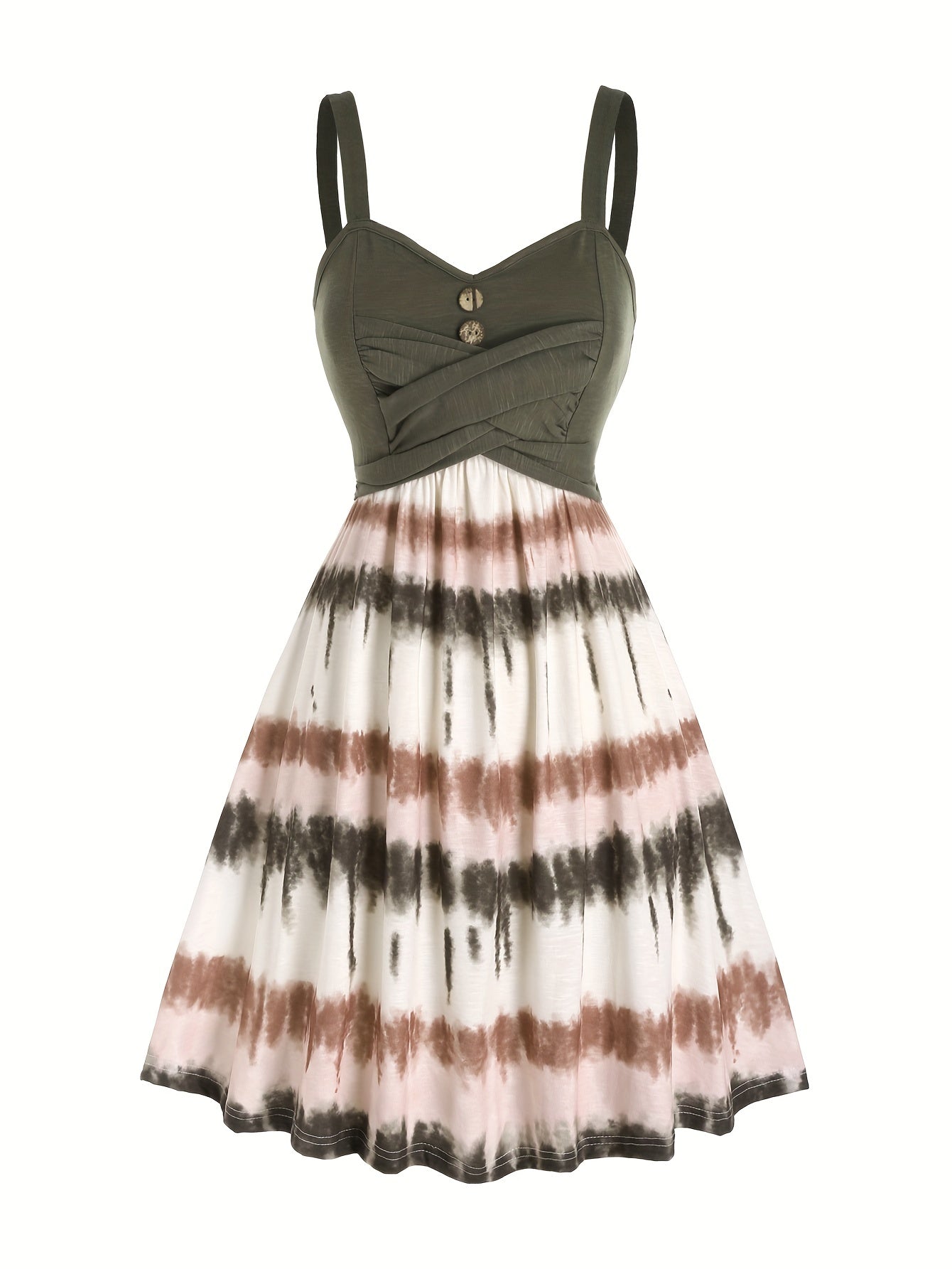 Dress with tie dye print