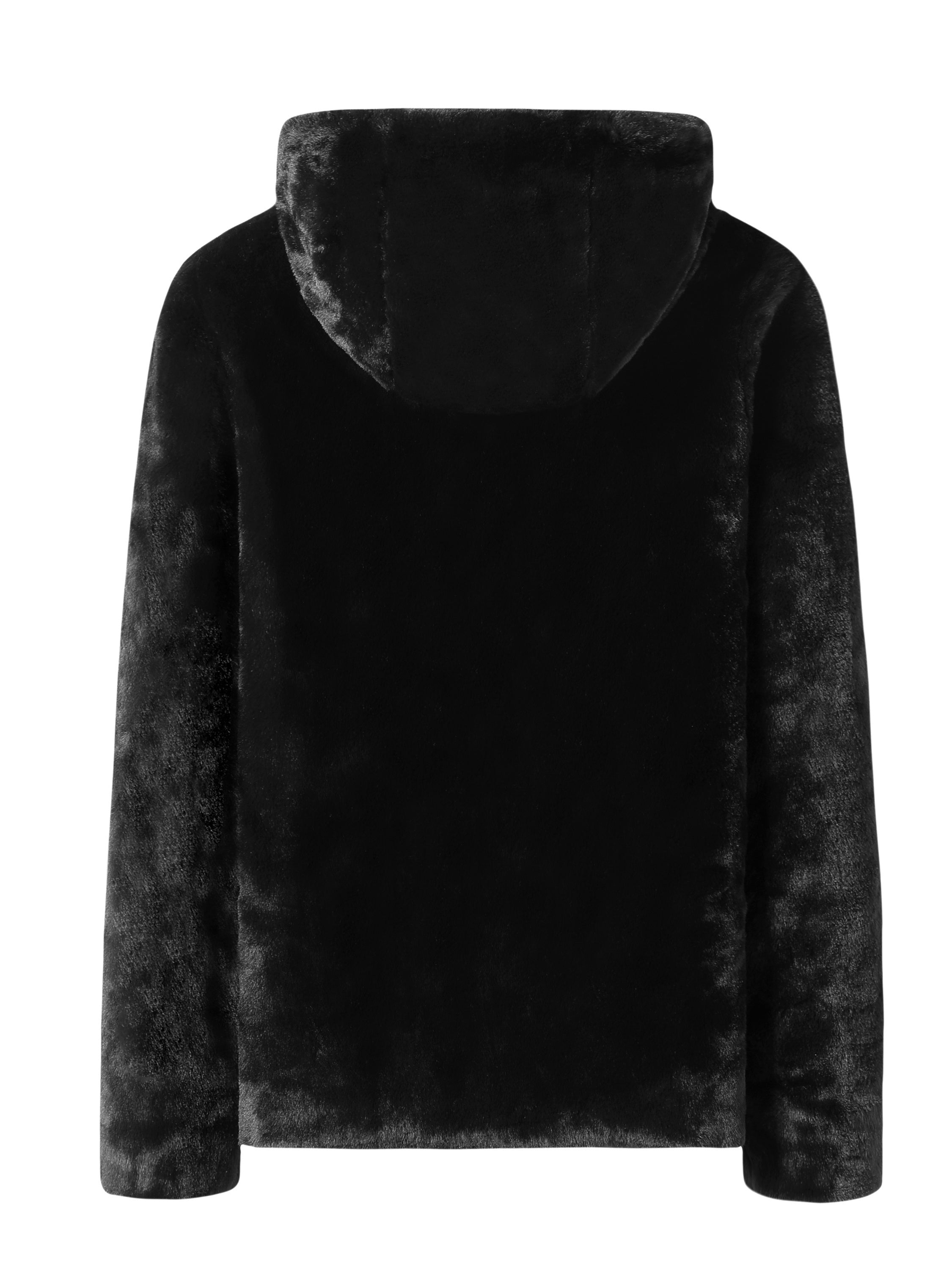 Women's faux fur teddy hoodie