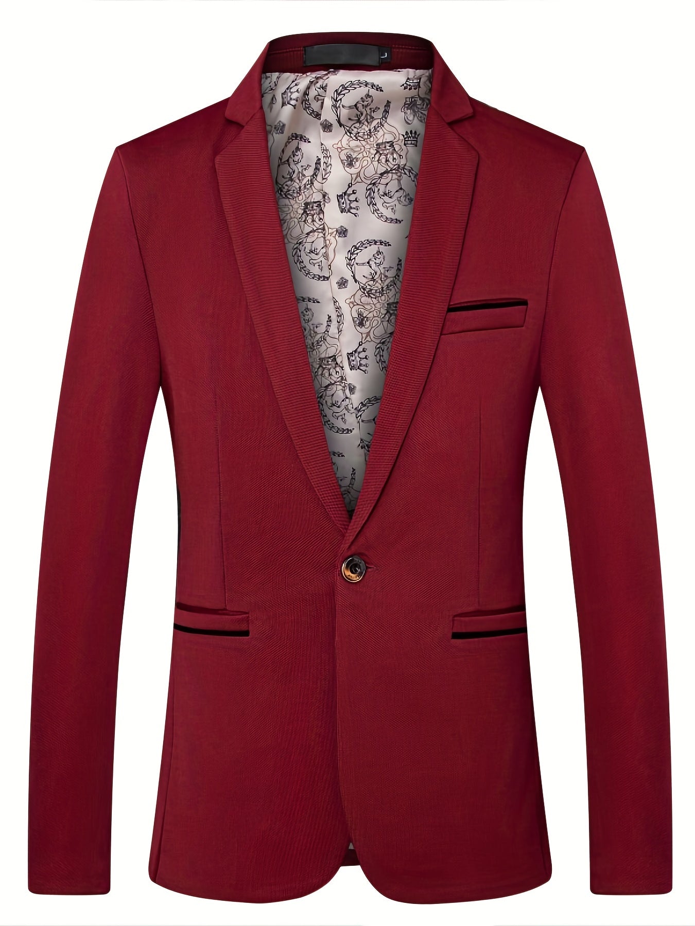 One button blazer