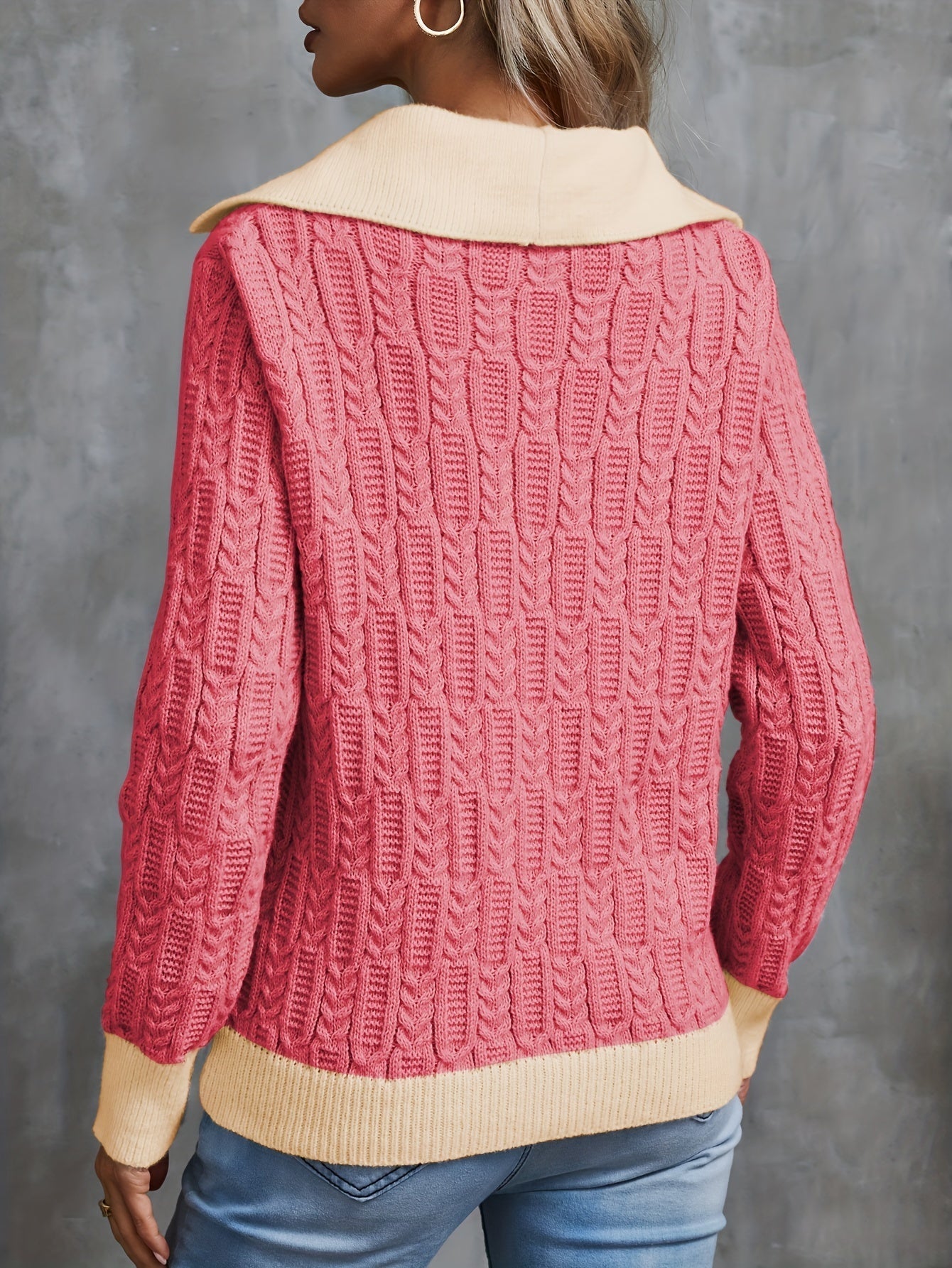 Knitted sweater for women