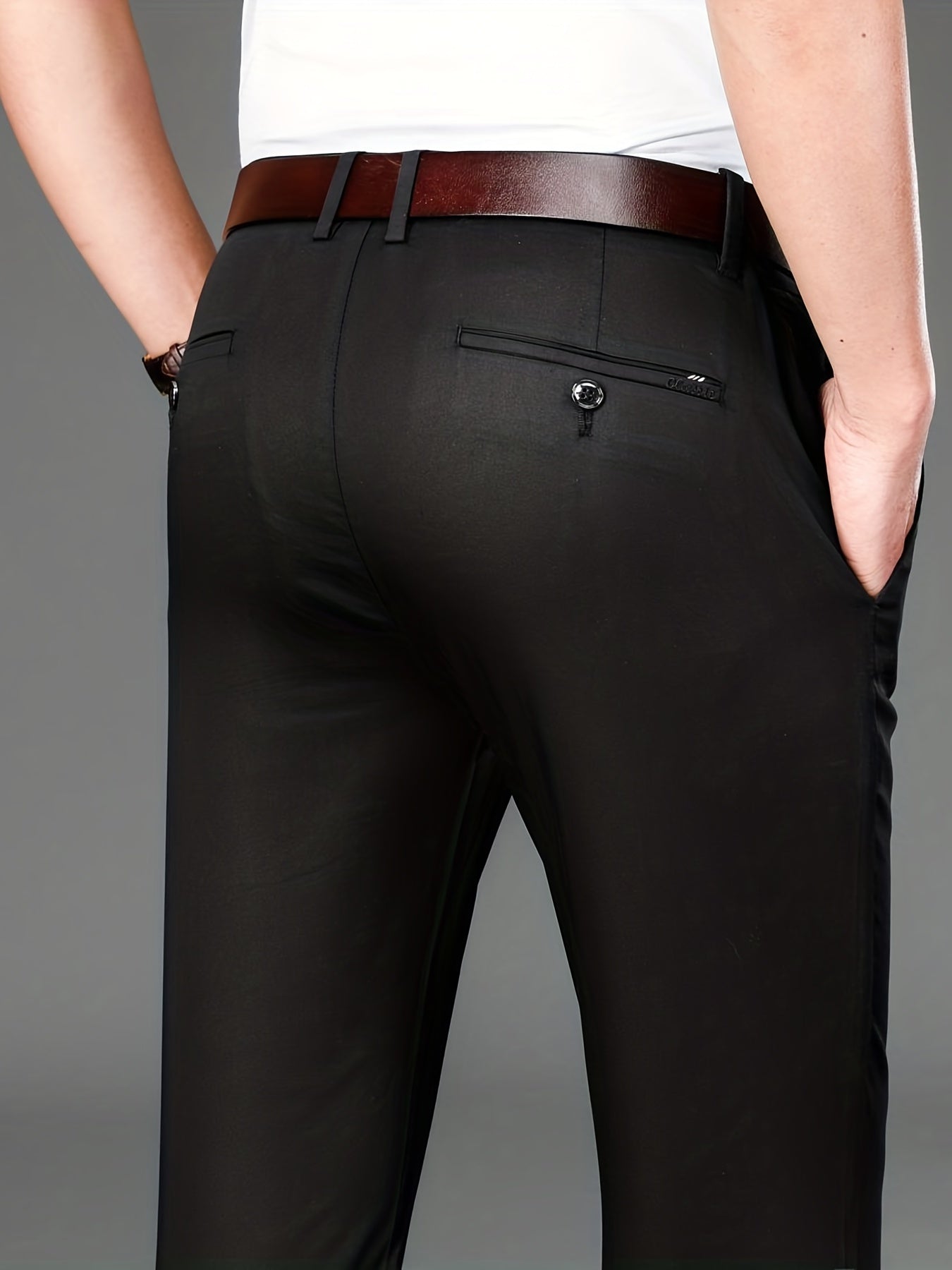 Classic mid-stretch pants