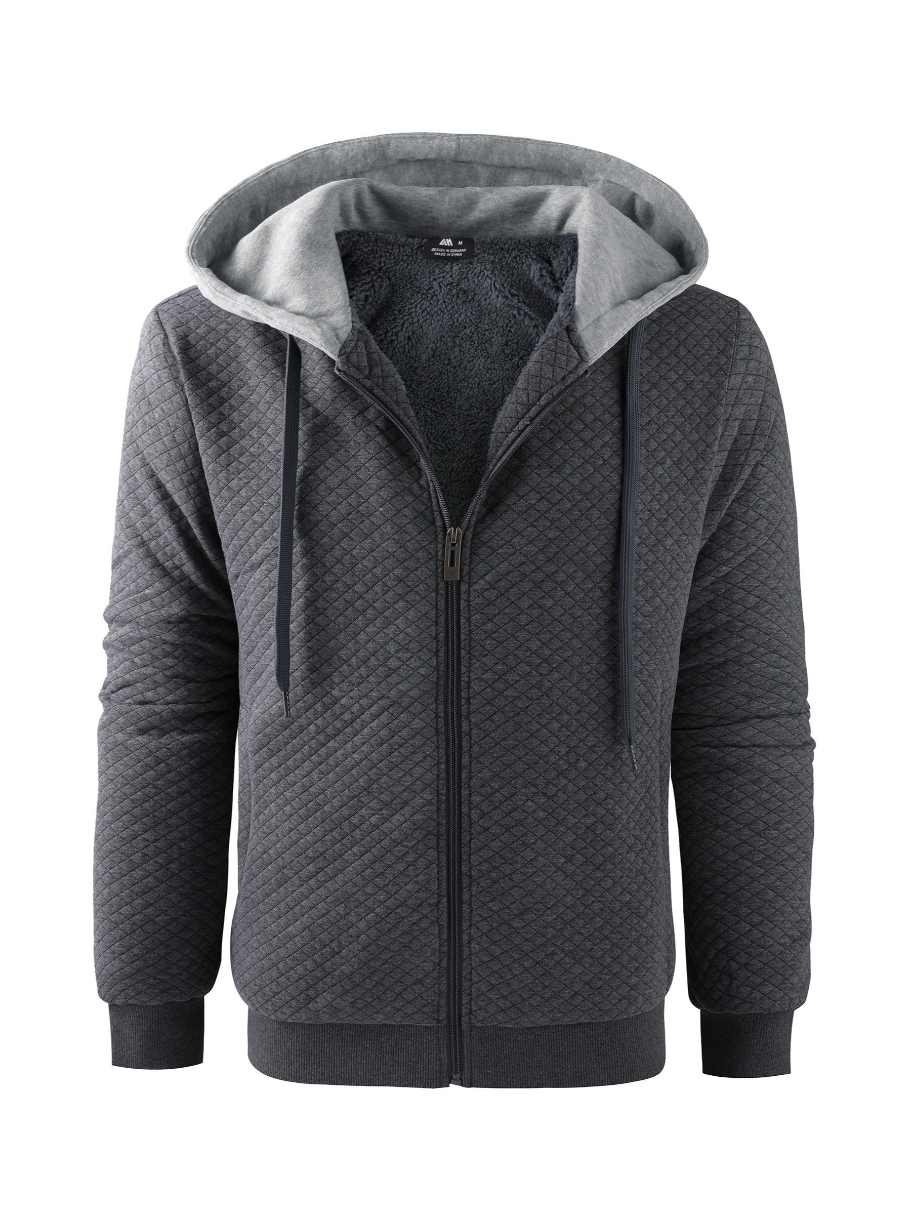 Sherpa lined hoodie with fur