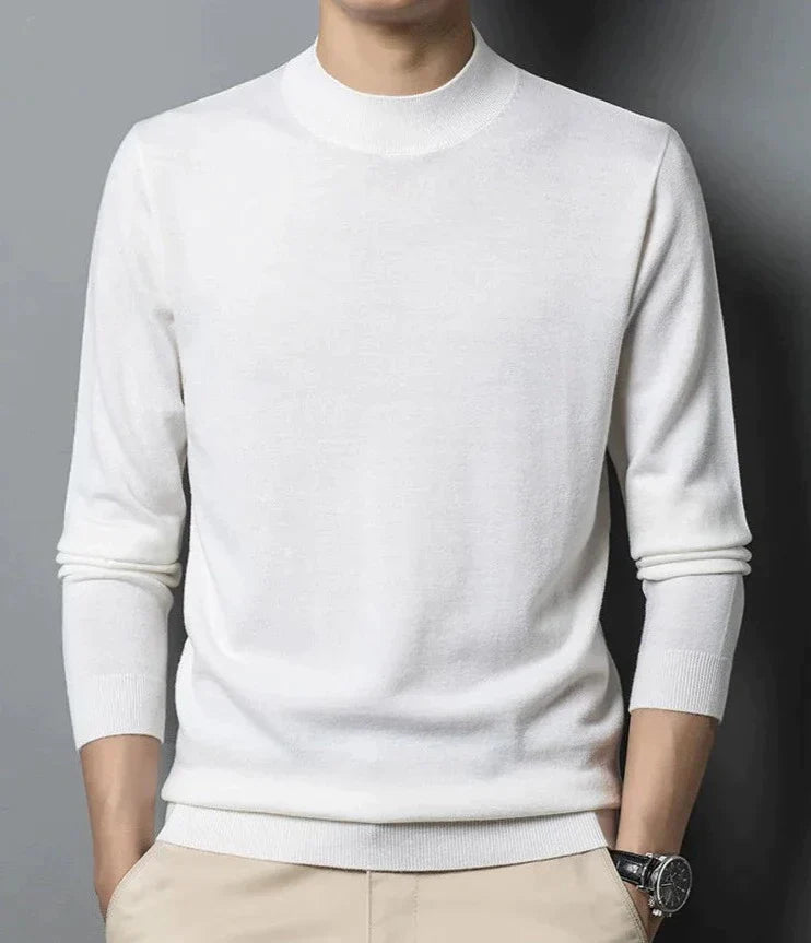 Long sleeve crew neck sweater for men