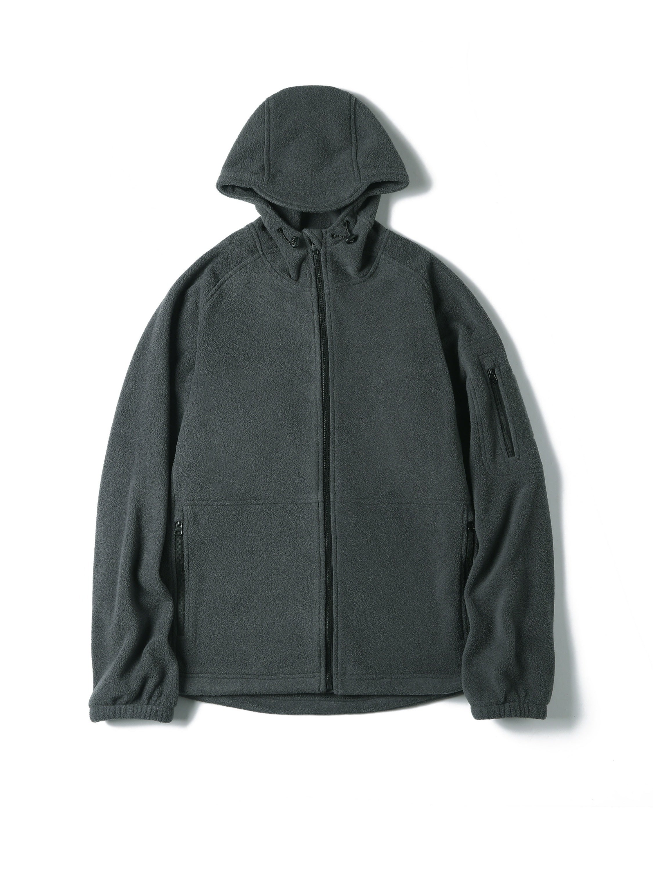 Warm hoodie made of polar fleece