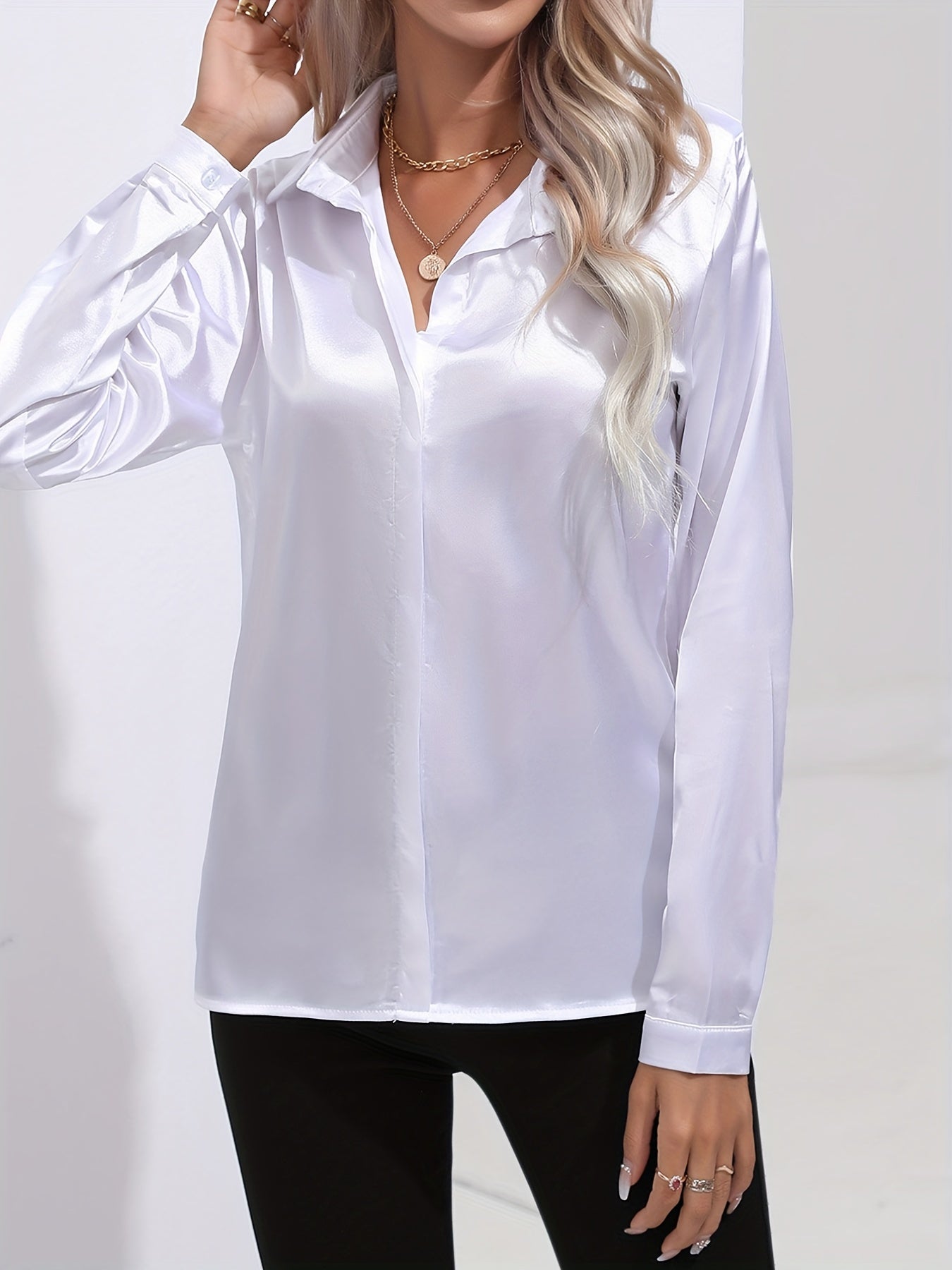 Elegant satin blouse