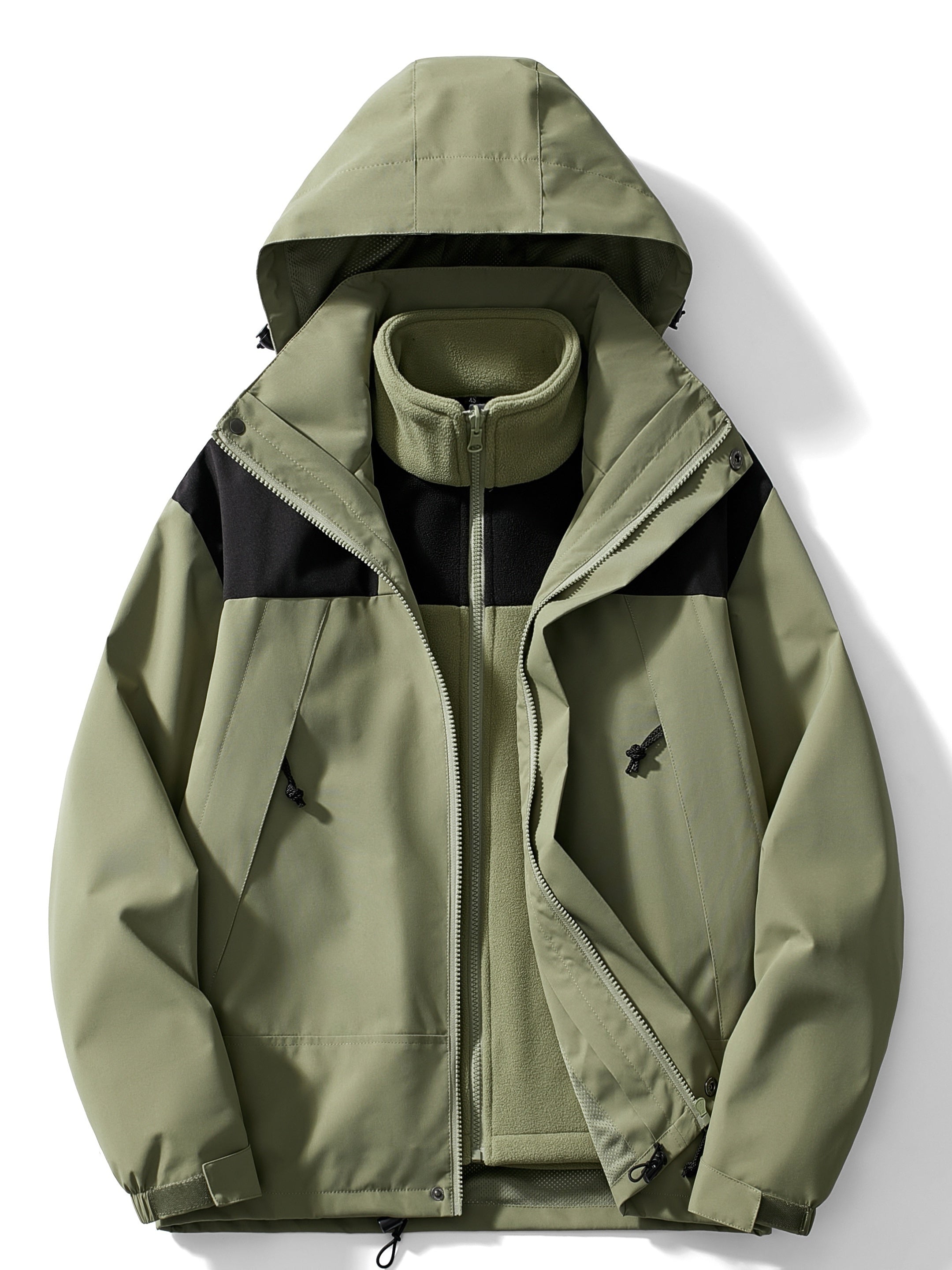 Windbreaker with removable lining