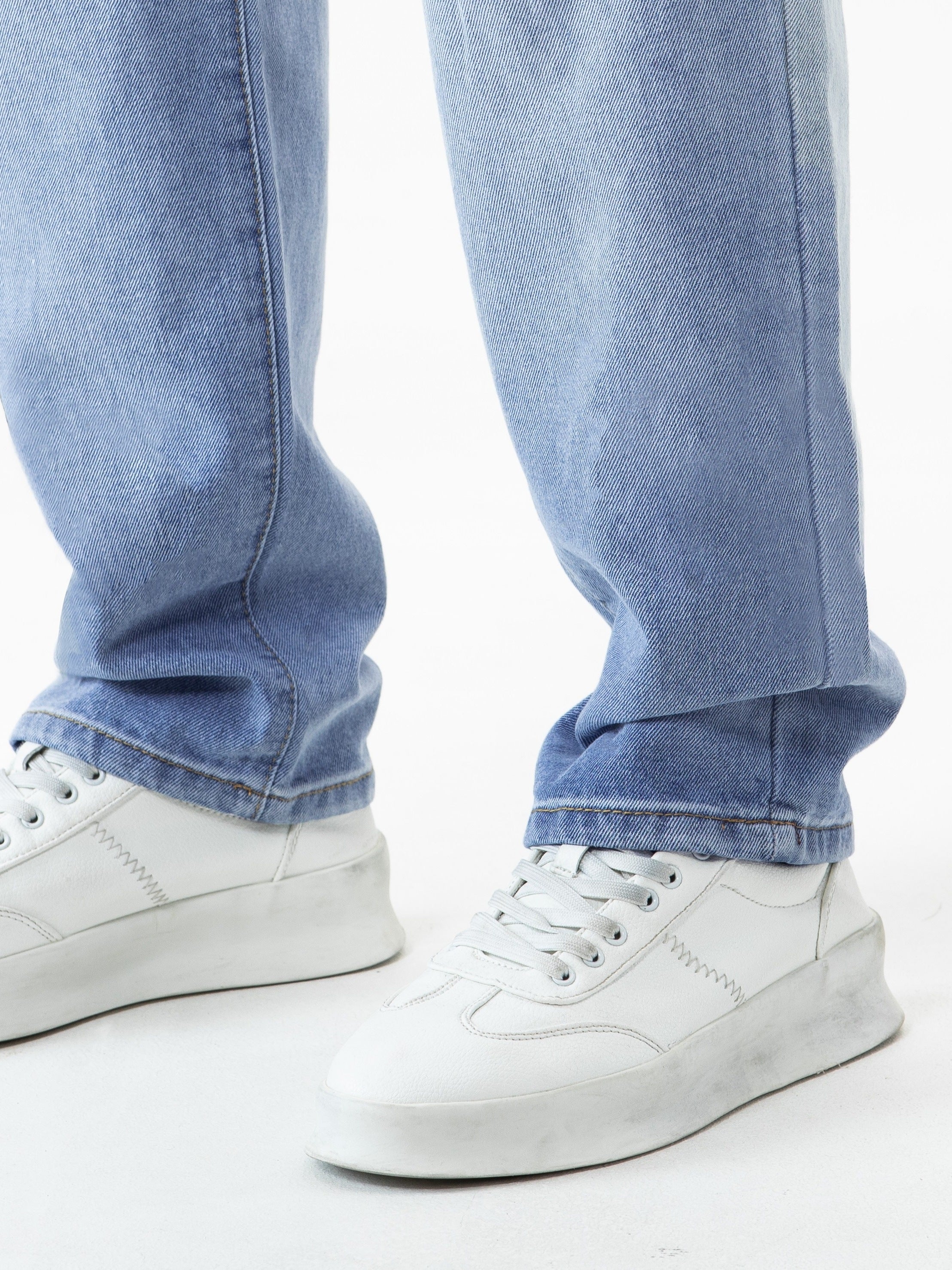 Straight leg jeans for men