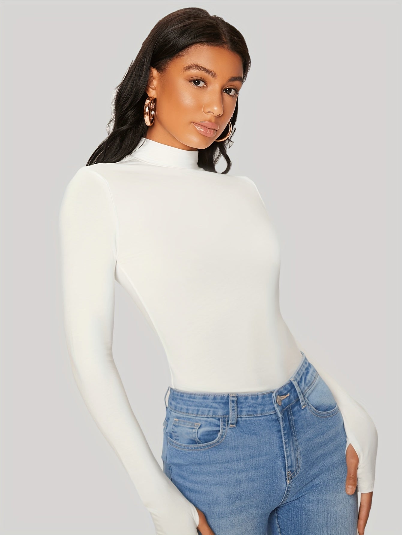 T-shirt with turtleneck