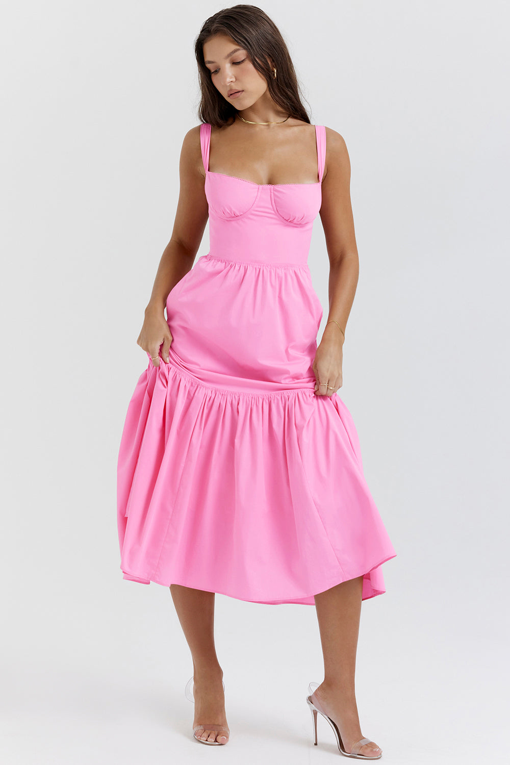 French Pink Midi Sundress