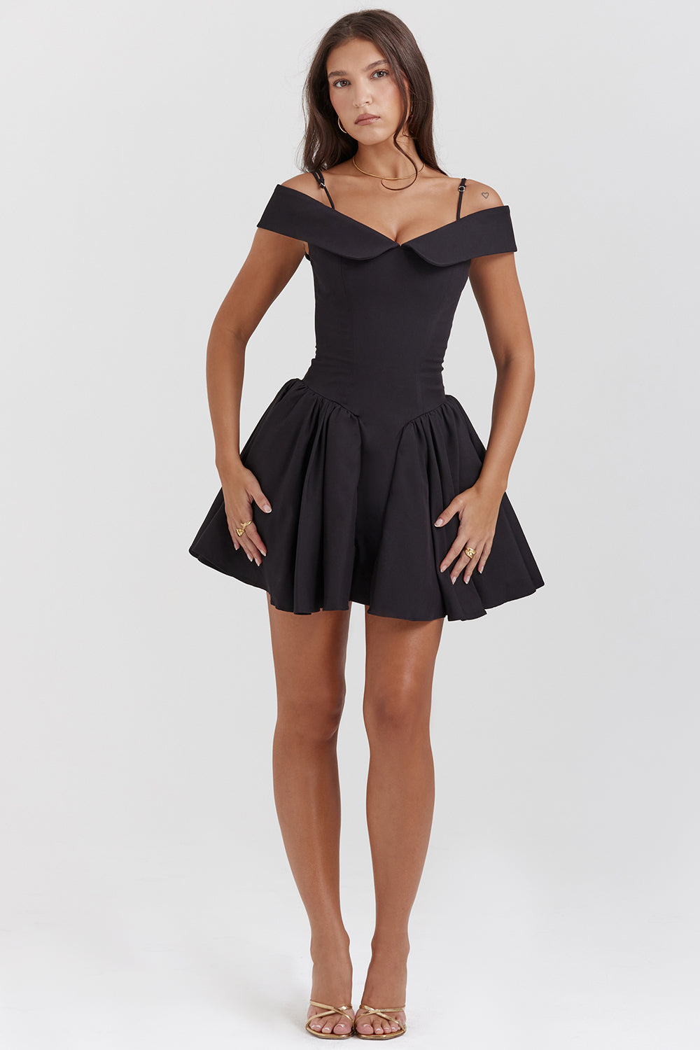 Off shoulder mini dress