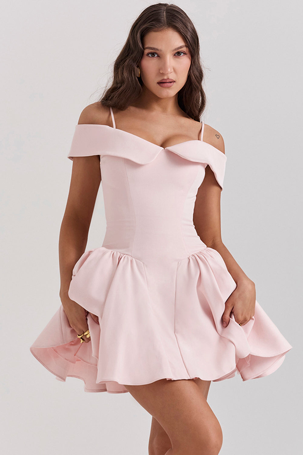 Off shoulder mini dress