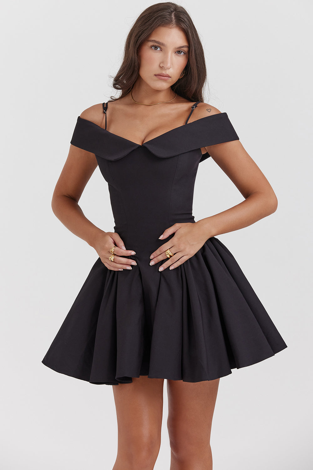 Off shoulder mini dress