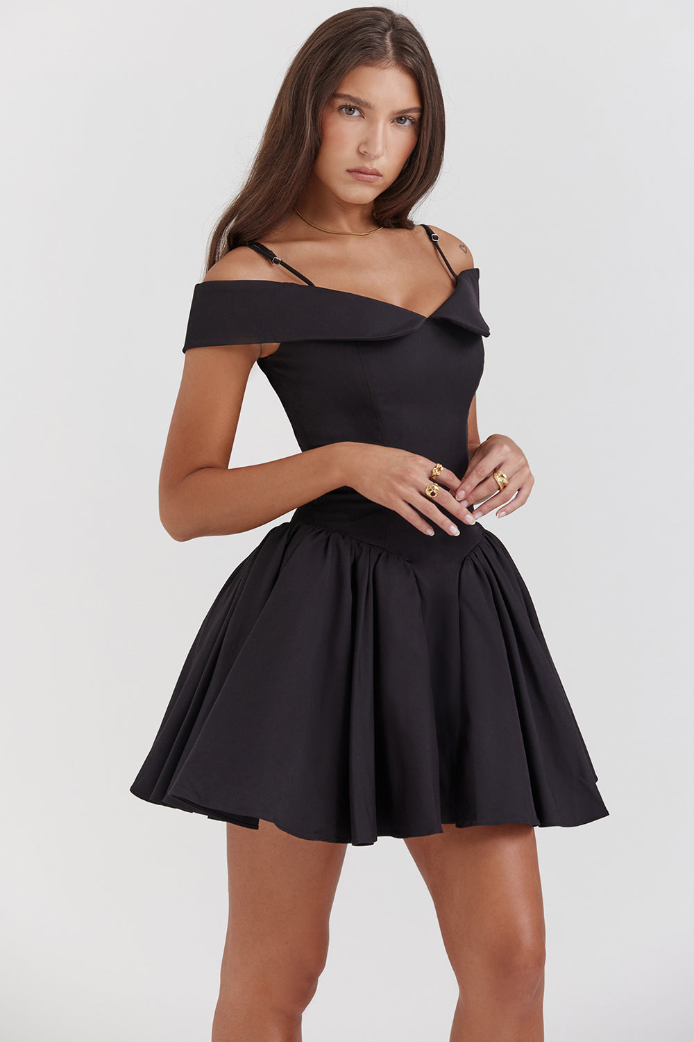 Off shoulder mini dress