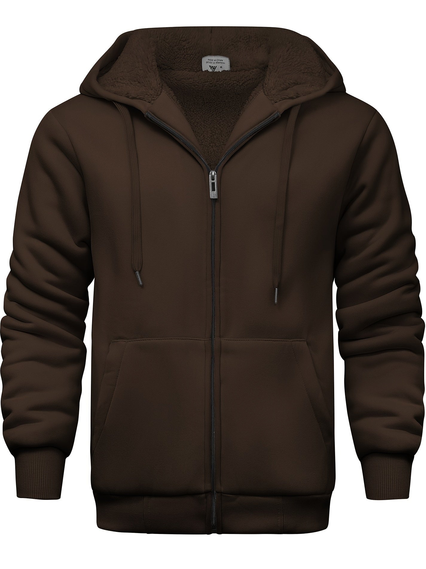 Casual hoodie with fur for men