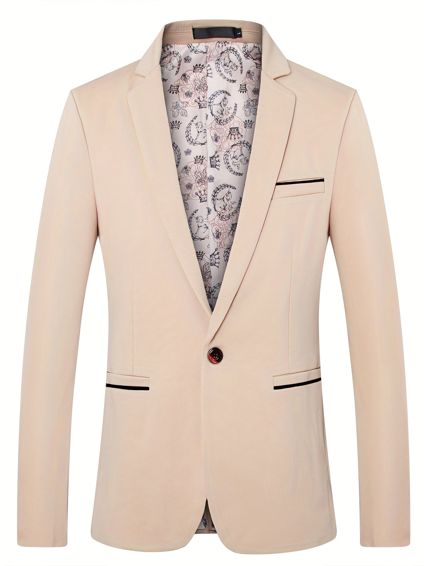 One button blazer