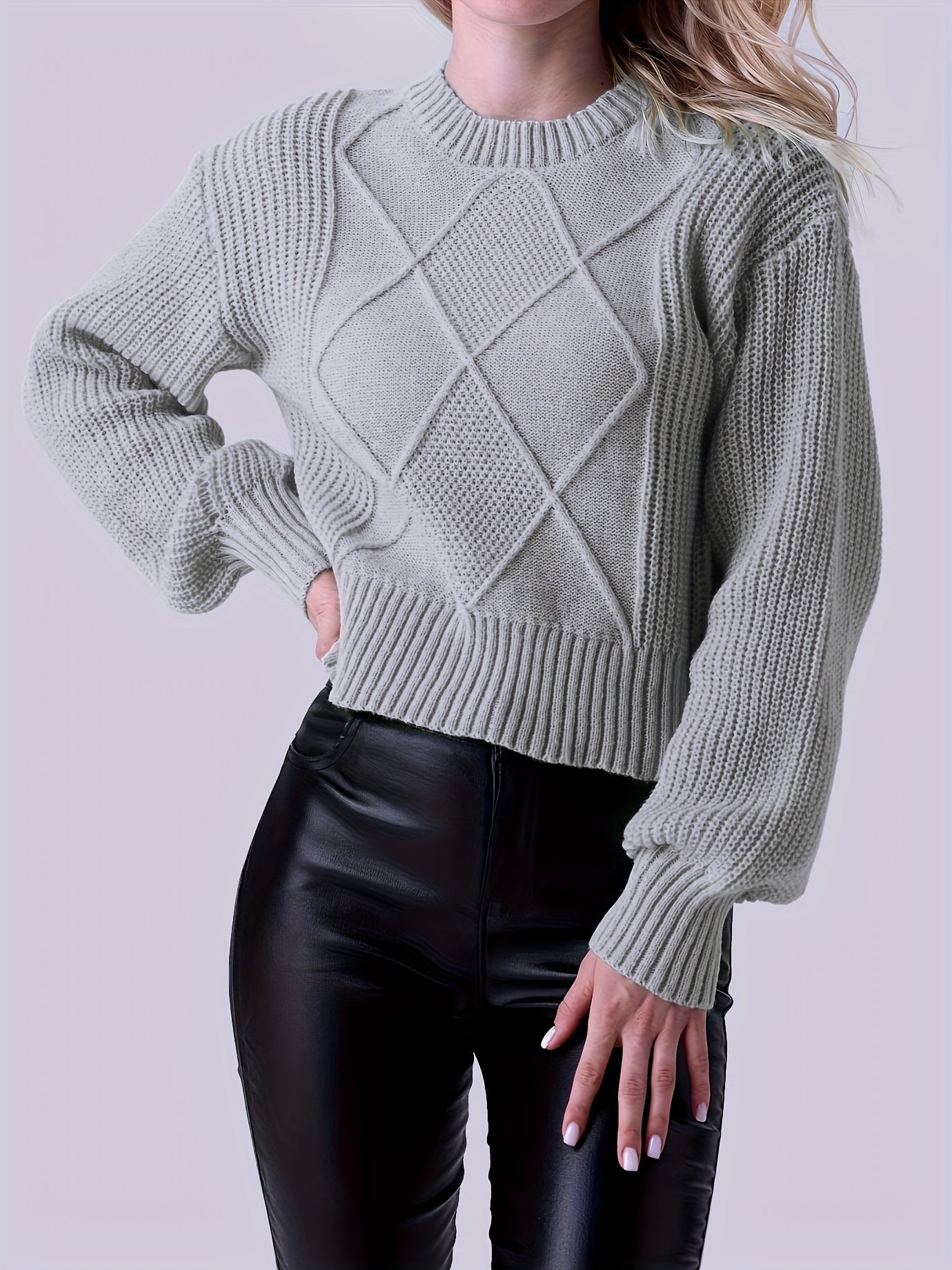 Knitted sweater for women