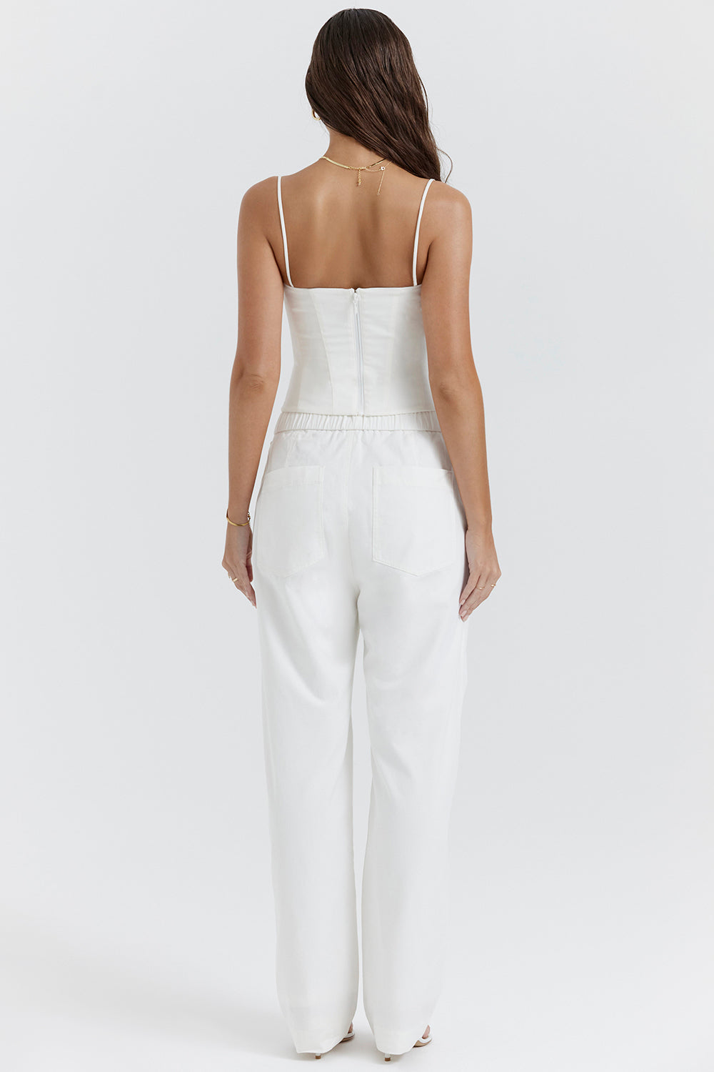 Elegant structured corset with pants