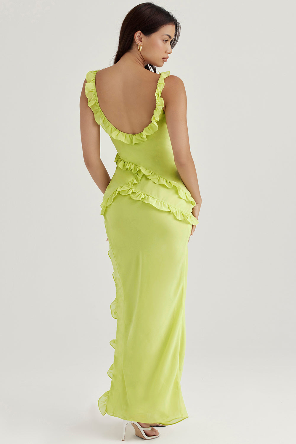 Maxi dress with ruffles