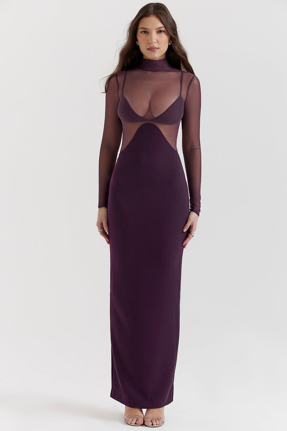 Black grape maxi dress