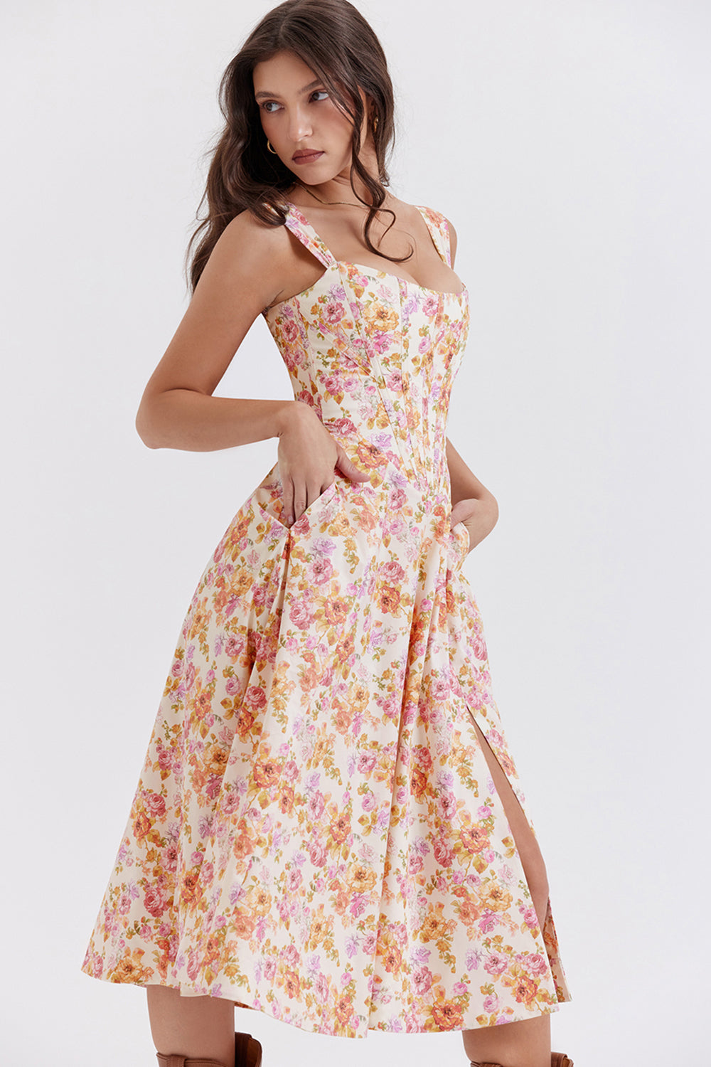 Floral midi sundress