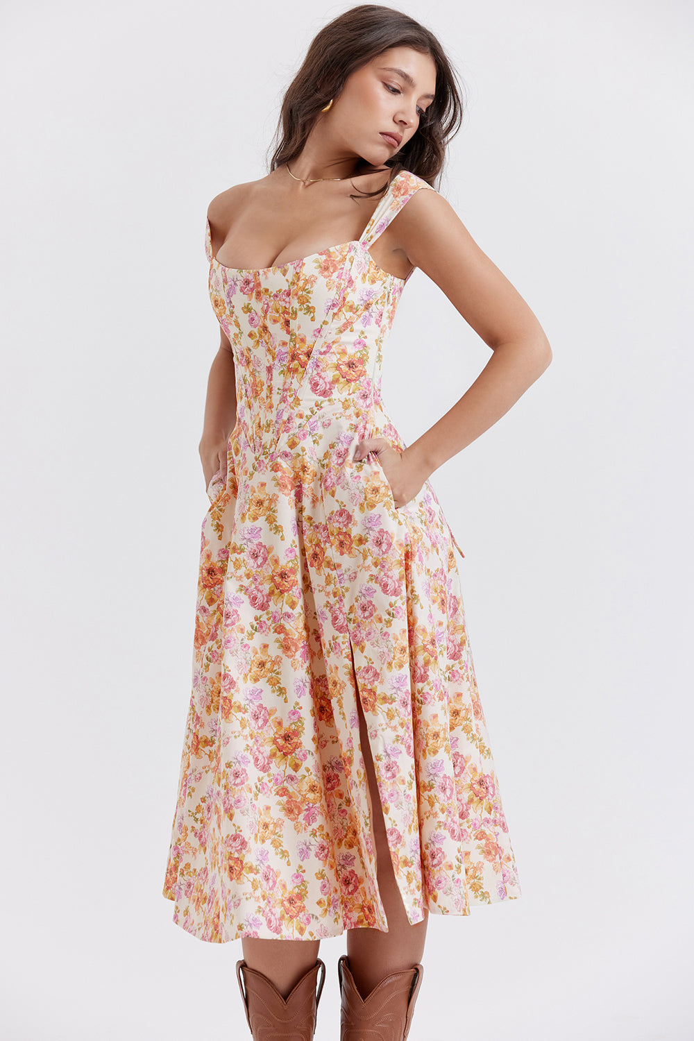 Floral midi sundress