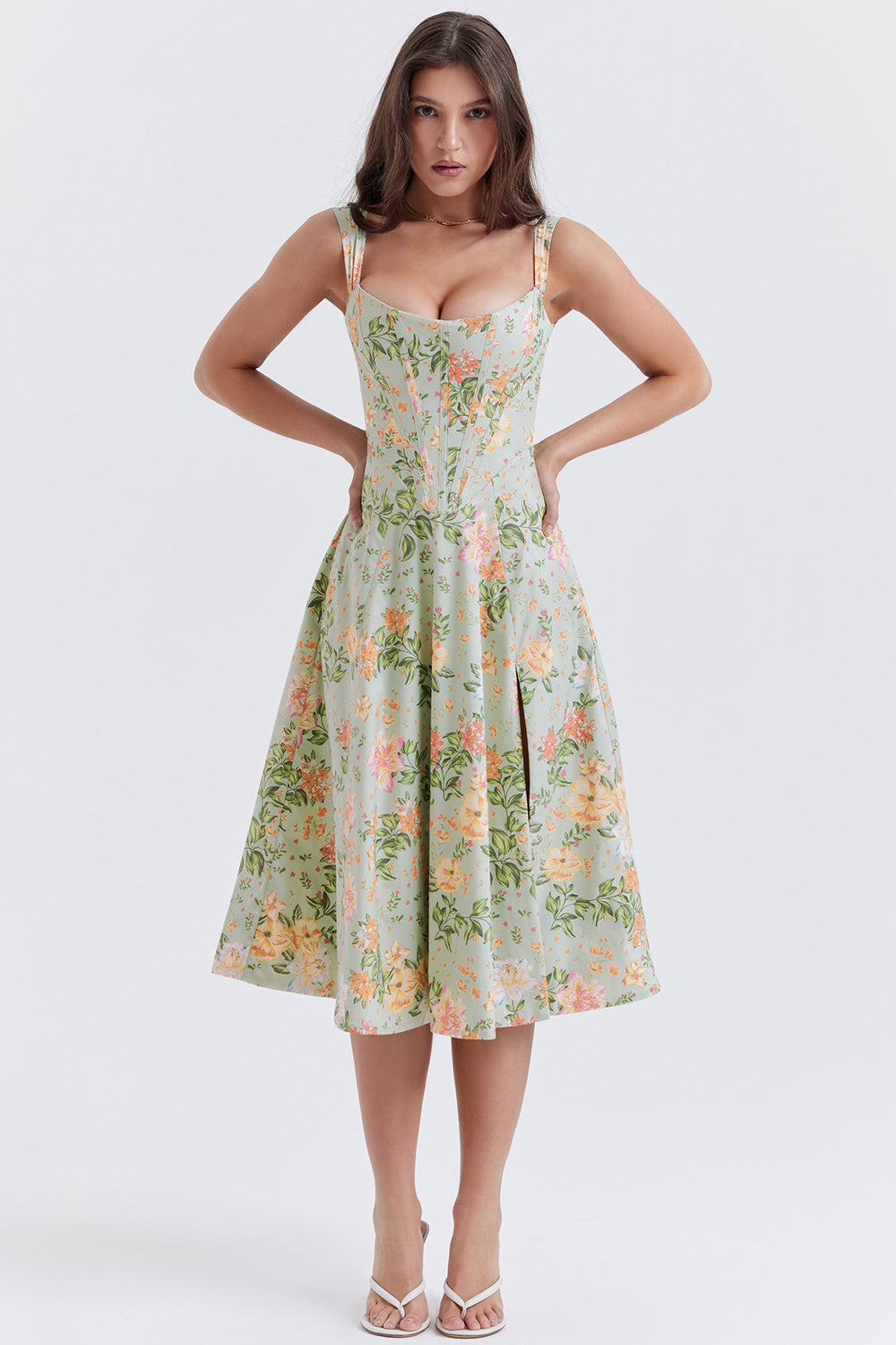 Floral midi sundress