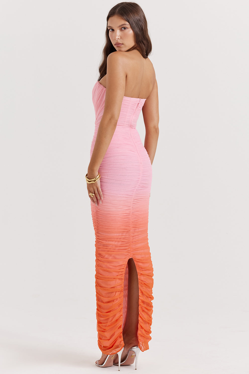 Maxi dress with ruffles