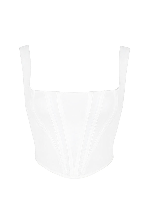 White cotton corset