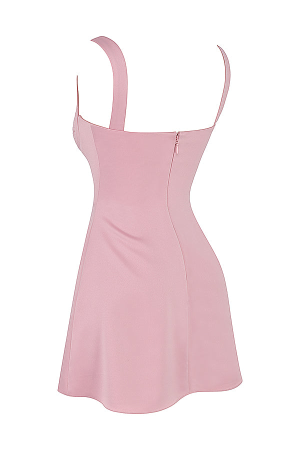 Pink quartz mini dress