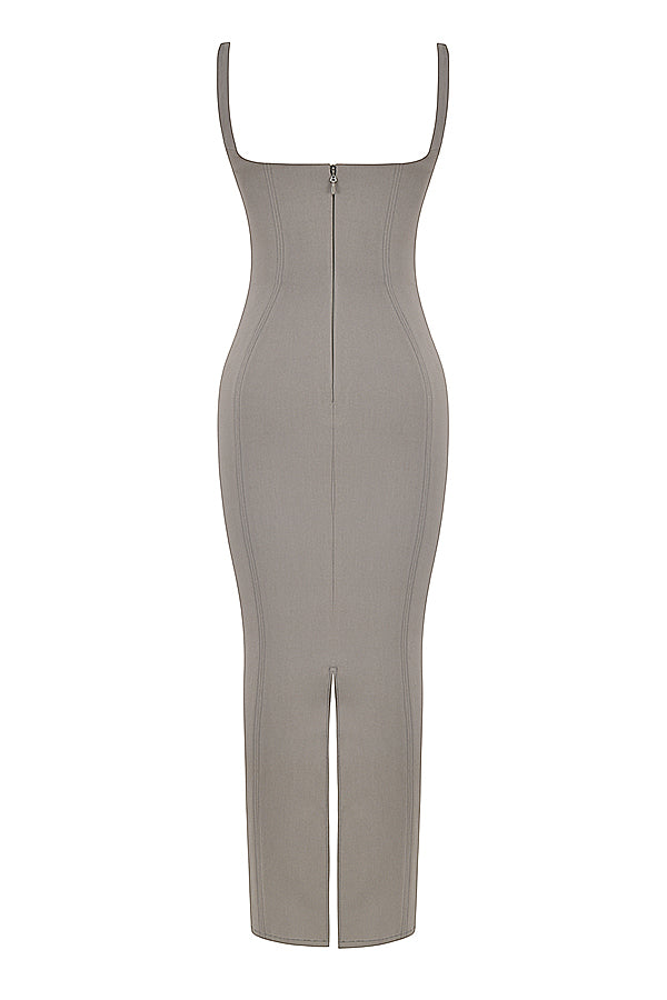 Smoke bodycon maxi dress