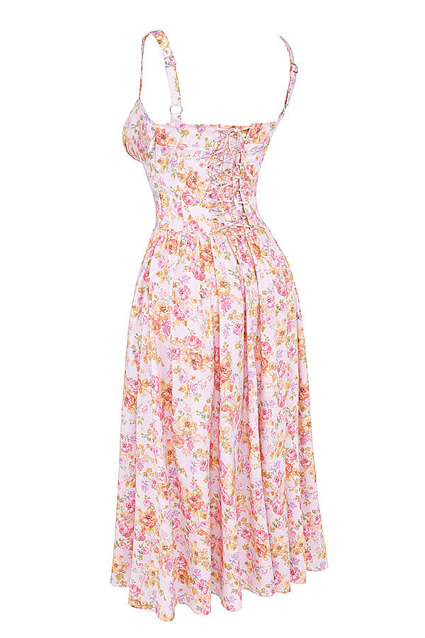 Midi sundress with flowers