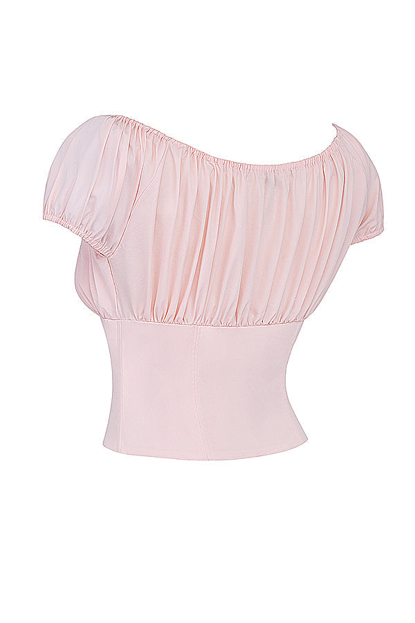 Baby pink top with ruffles