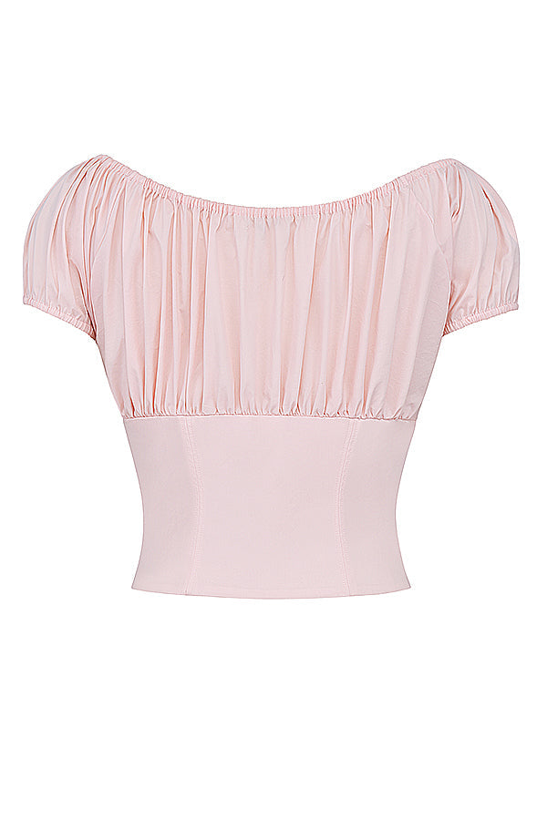 Baby pink top with ruffles