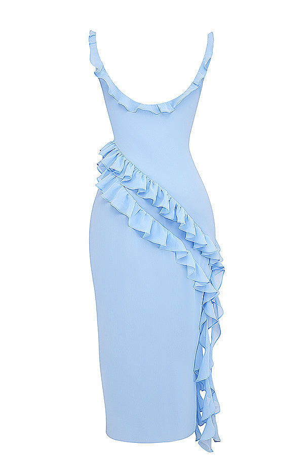 Maxi dress with ruffles