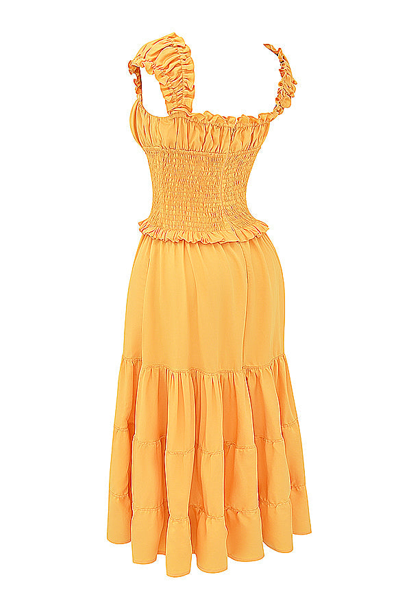 Apricot summer dress