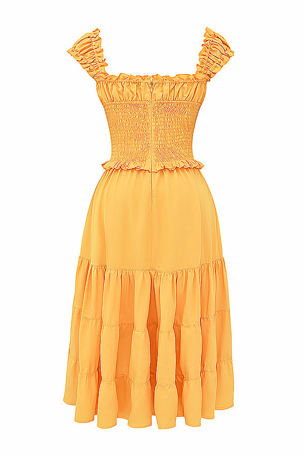 Apricot summer dress