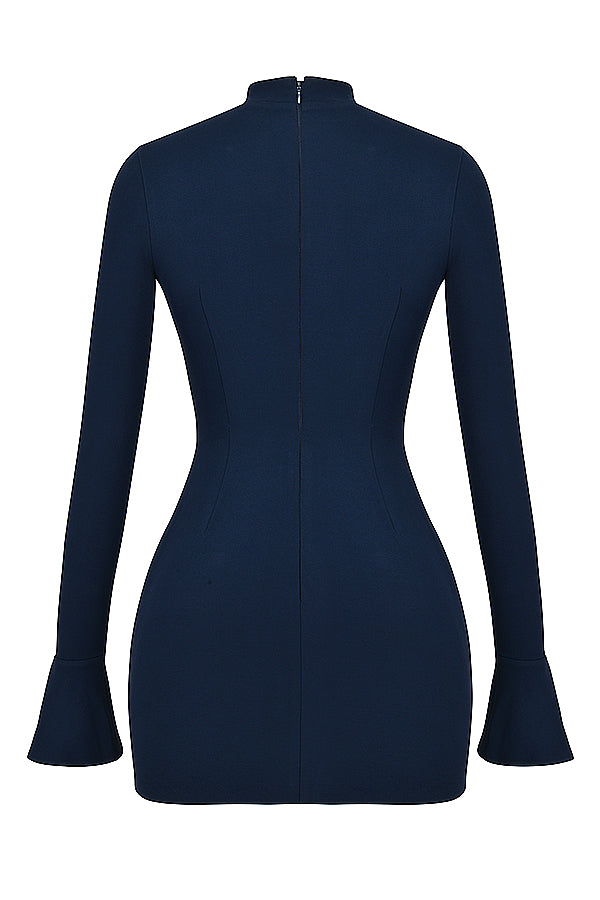 Navy blue mini dress