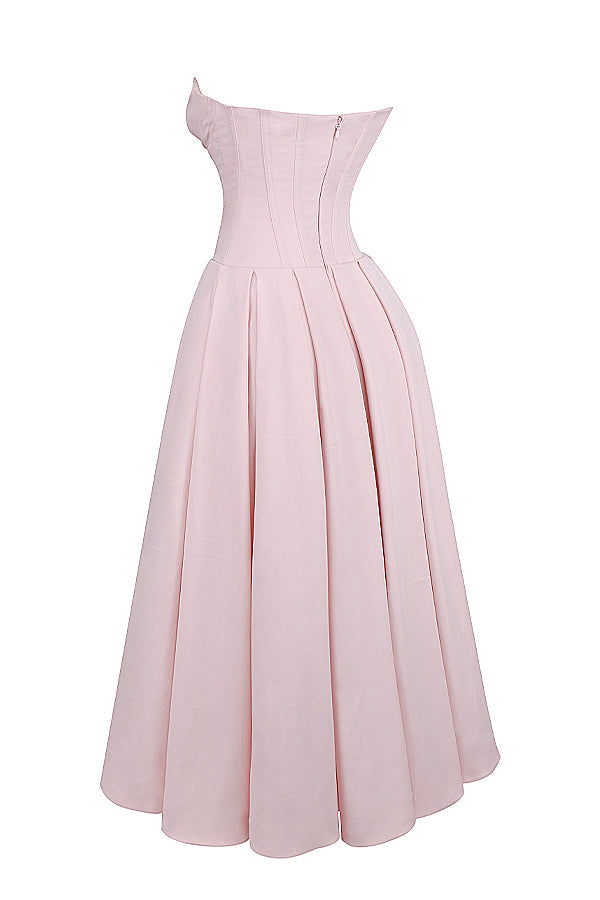 Ballerina strapless midi dress