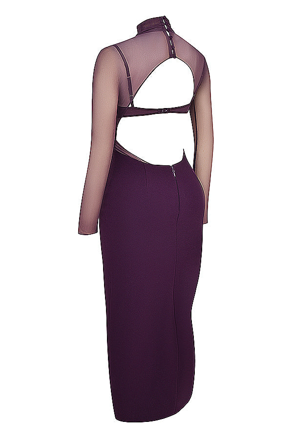 Black grape maxi dress