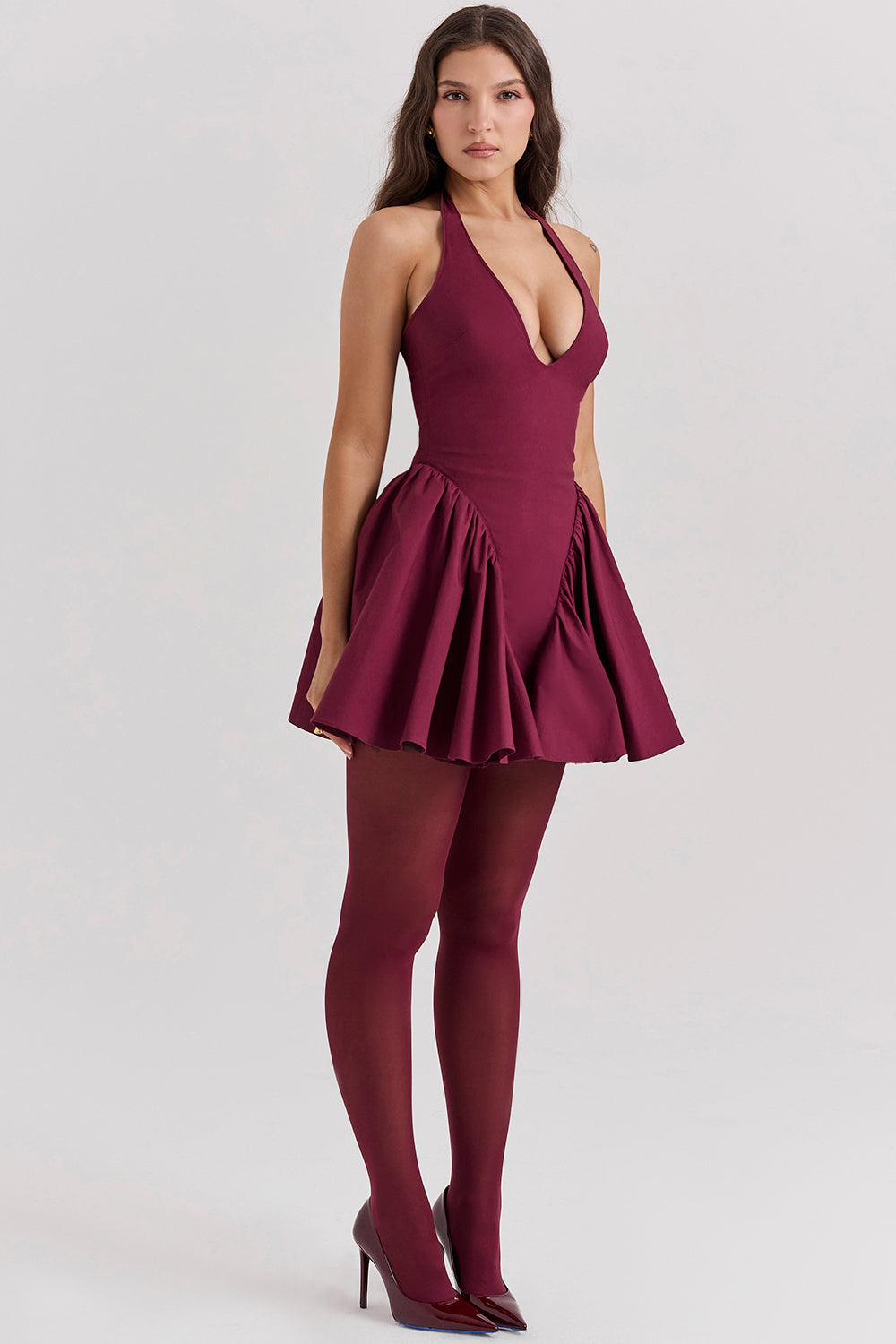 Halter mini dress